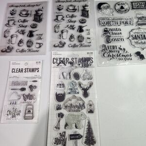 Variety of clear stamps